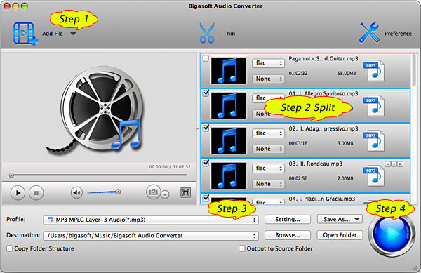 How to split CUE on Mac OS X