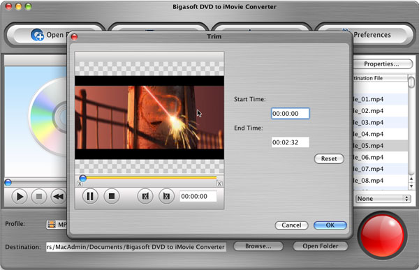 how to import DVD to iMovie